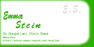 emma stein business card